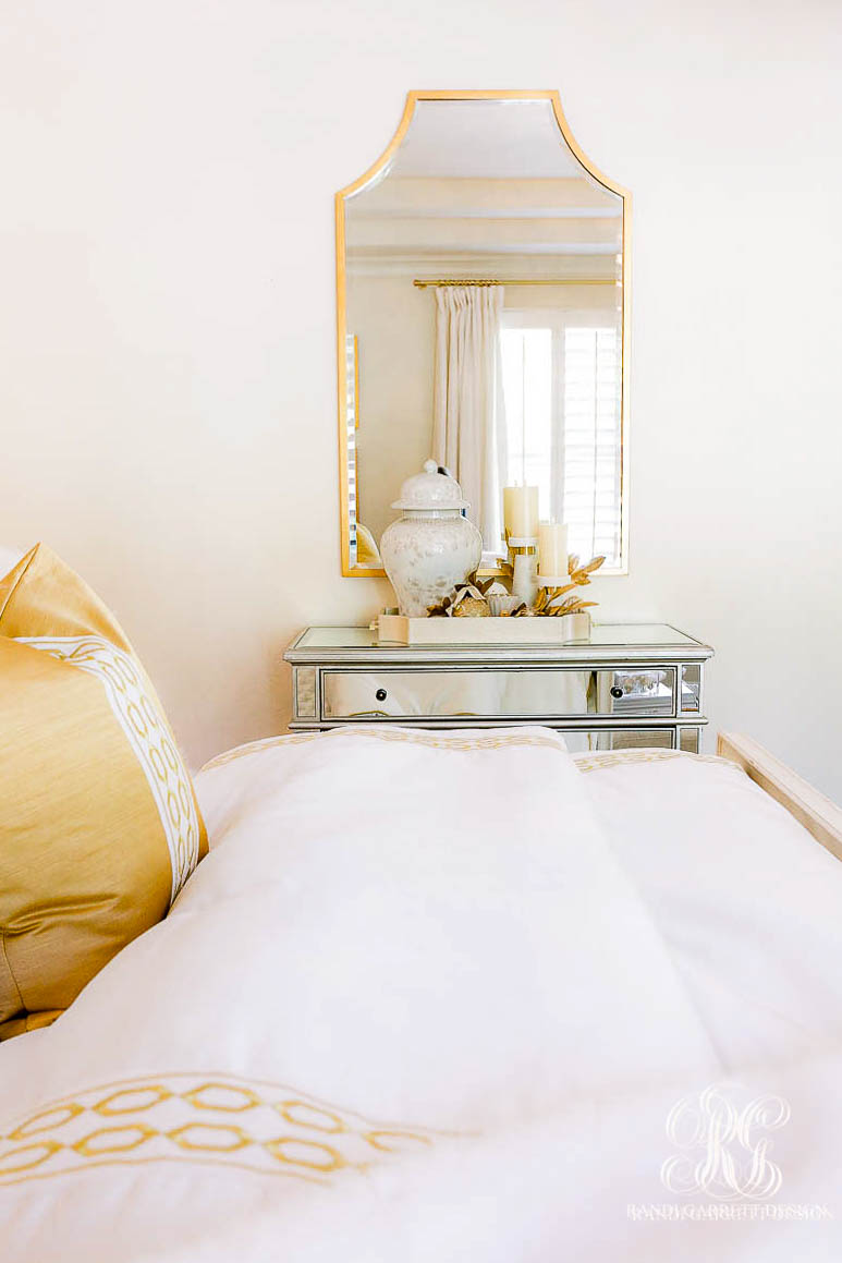 White + Gold Glam Christmas Bedroom