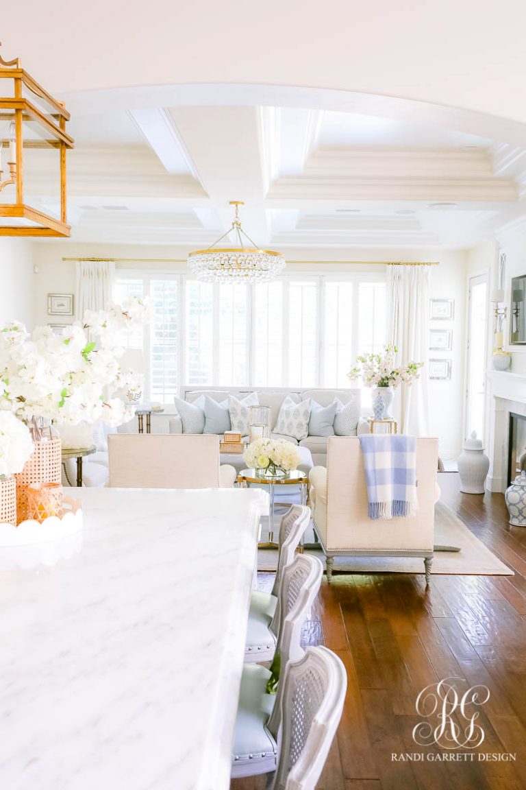 Relaxing Blue + White Spring Home Tour - Randi Garrett Design