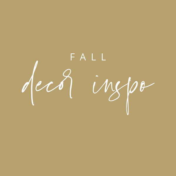Fall Decor Inspiration - Randi Garrett Design