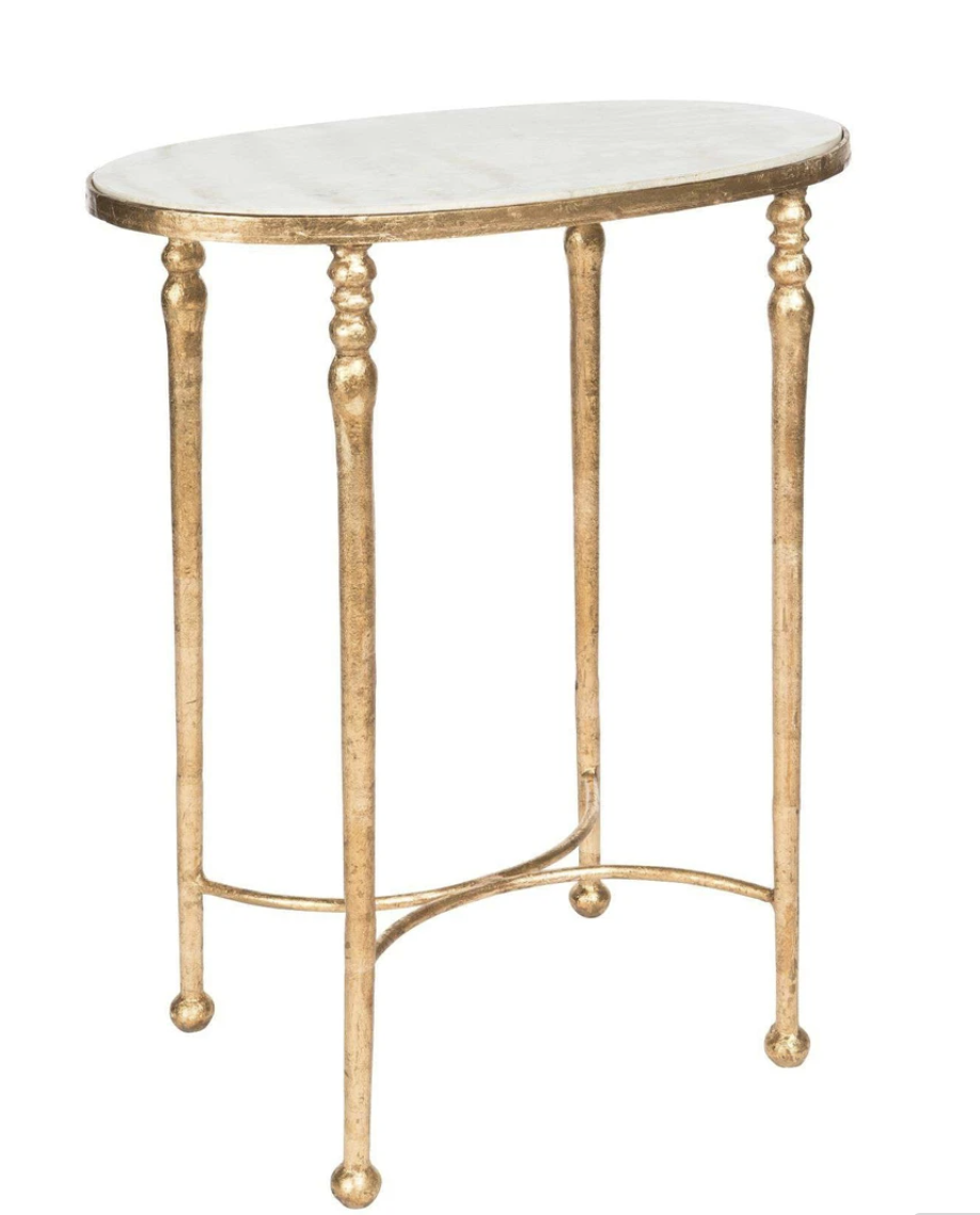 Sangallo Marble Top Side Table Randi Garrett Design