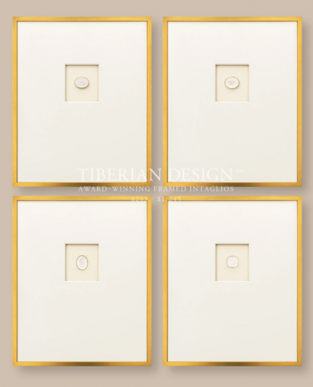 Set of Four Neo-Classical Framed Intaglios