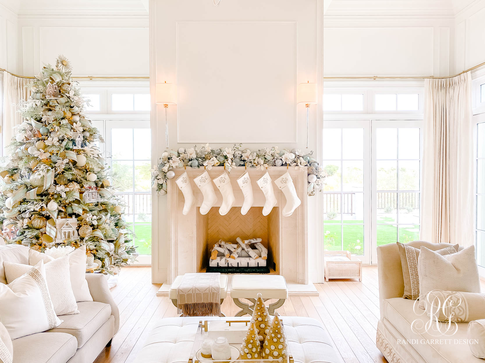 I'll be Home for Christmas Home Tour - Family Room Christmas fireplace