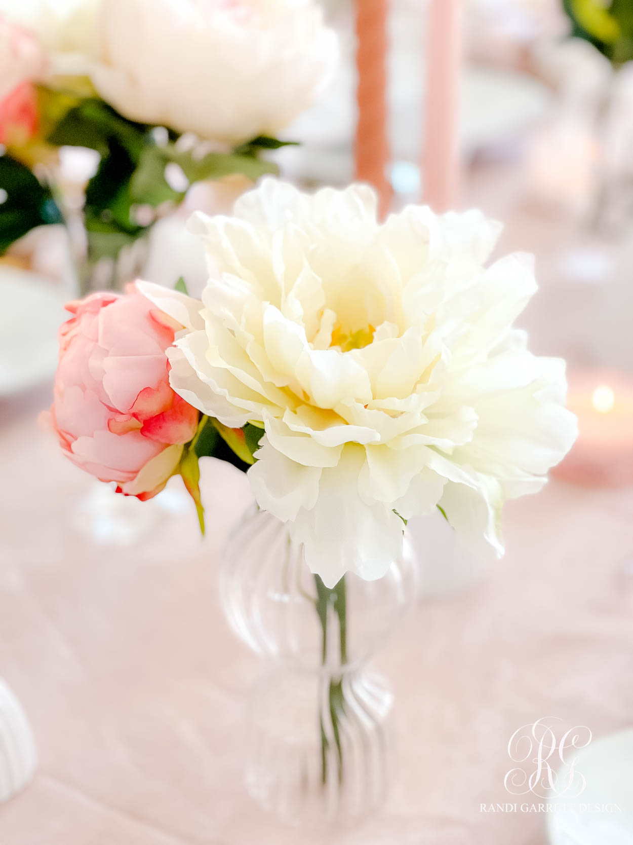 Pink Peony Valentine's Day Table