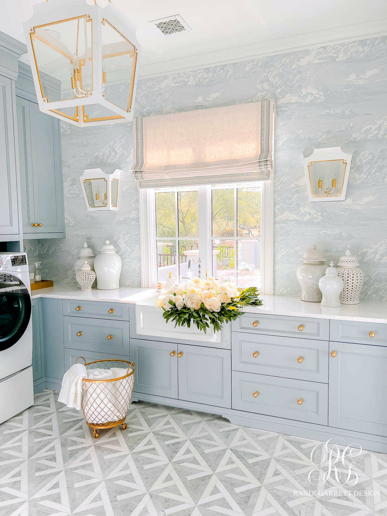 dream laundry room gold laundry basket