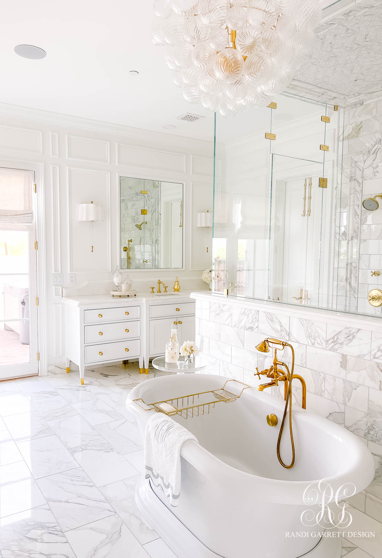 elegant marble bathroom