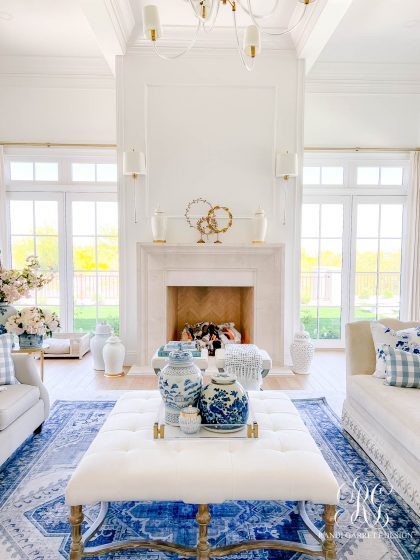Simple Spring Decor Ideas for your Family Room - Randi Garrett Design