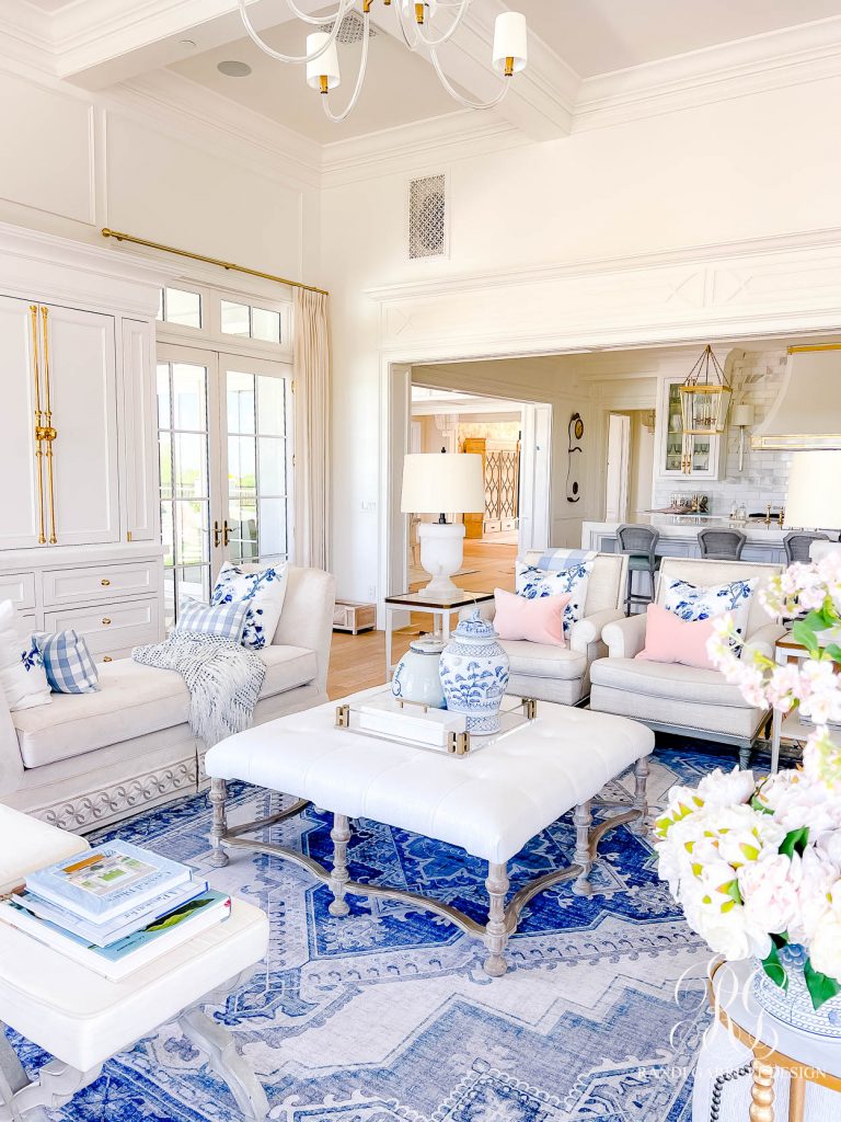 Simple Spring Decor Ideas for your Family Room - Randi Garrett Design