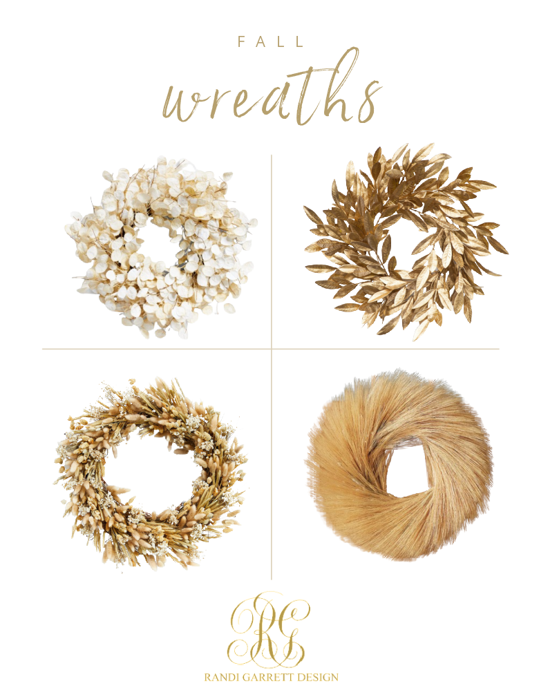 Neutral Fall Decor fall wreaths