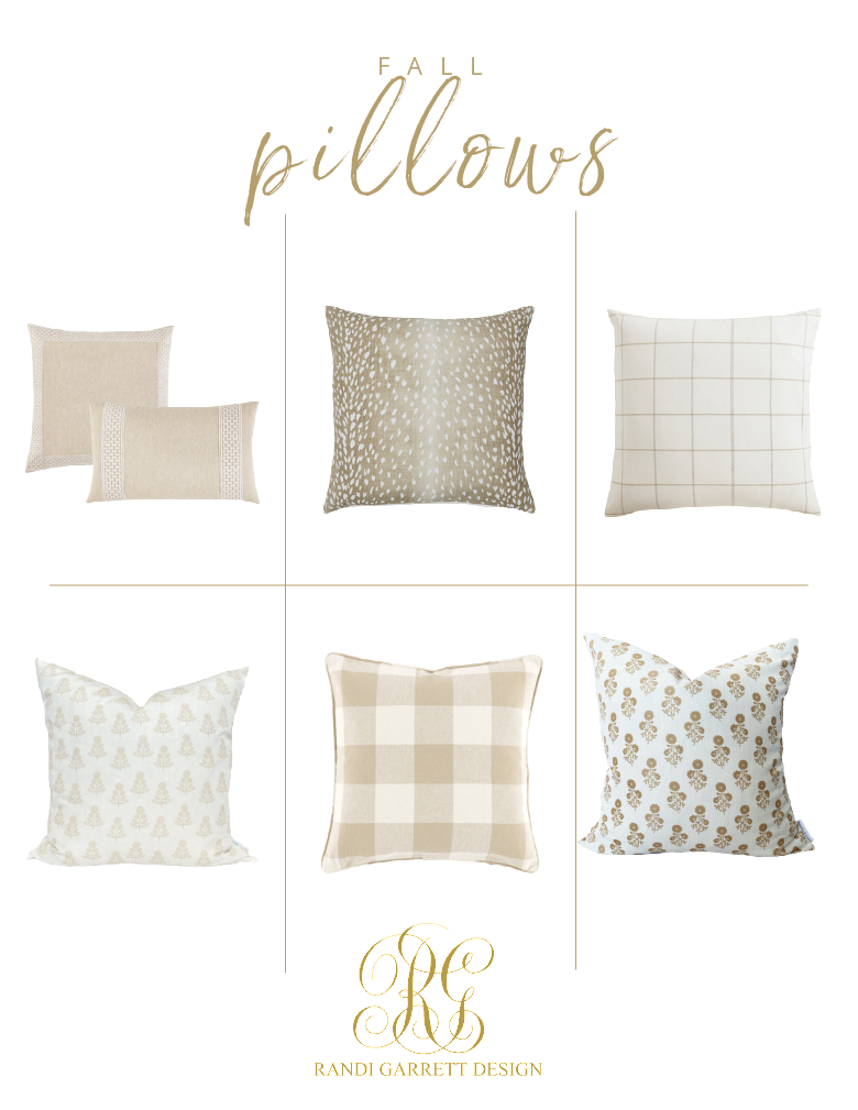 Neutral Fall Decor neutral pillows