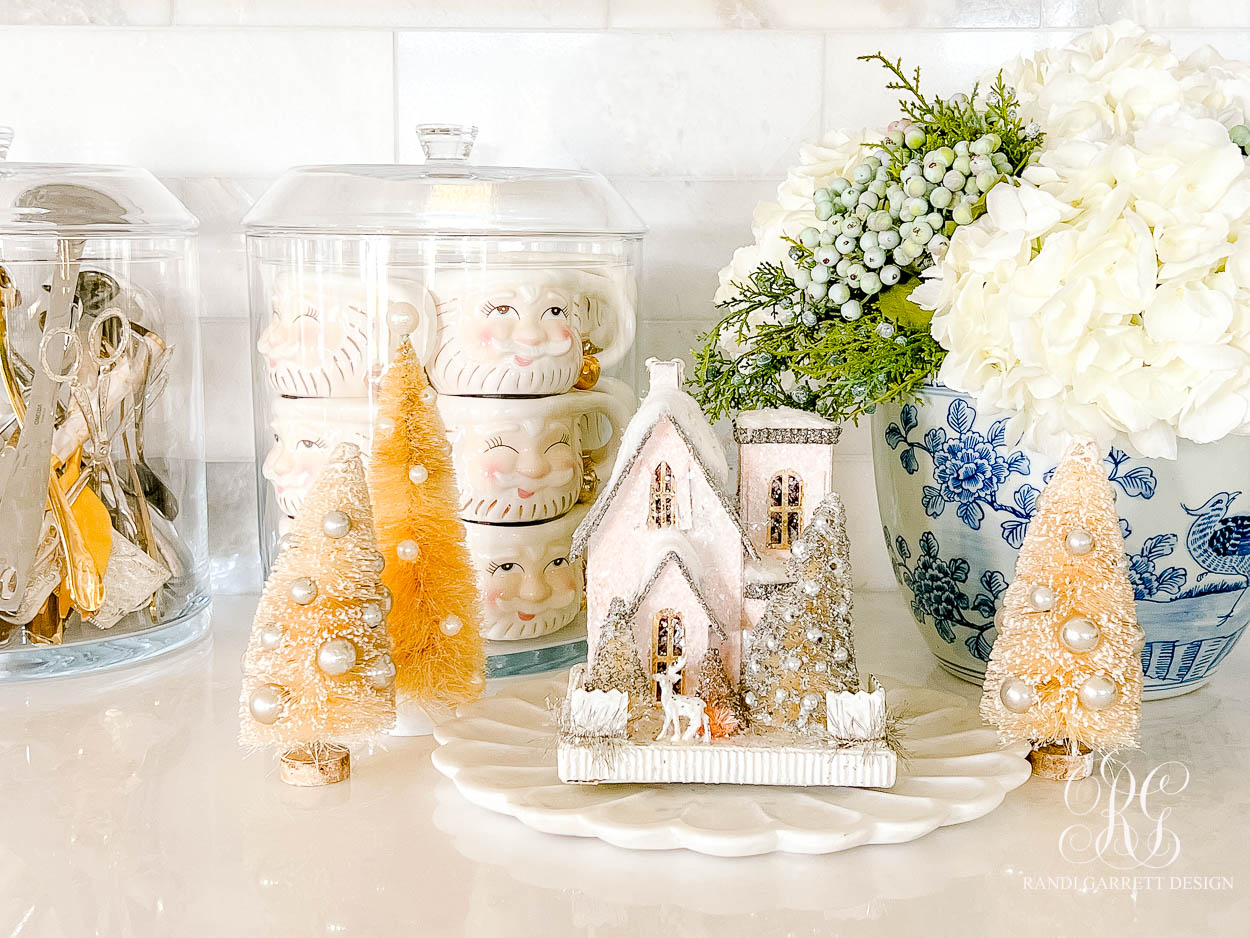 Christmas kitchen vignette