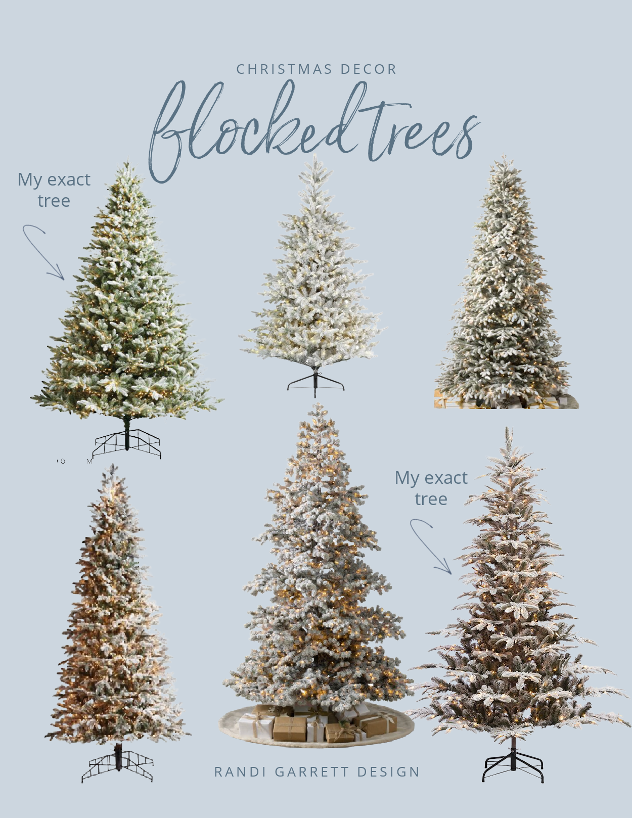 the best flocked Christmas trees