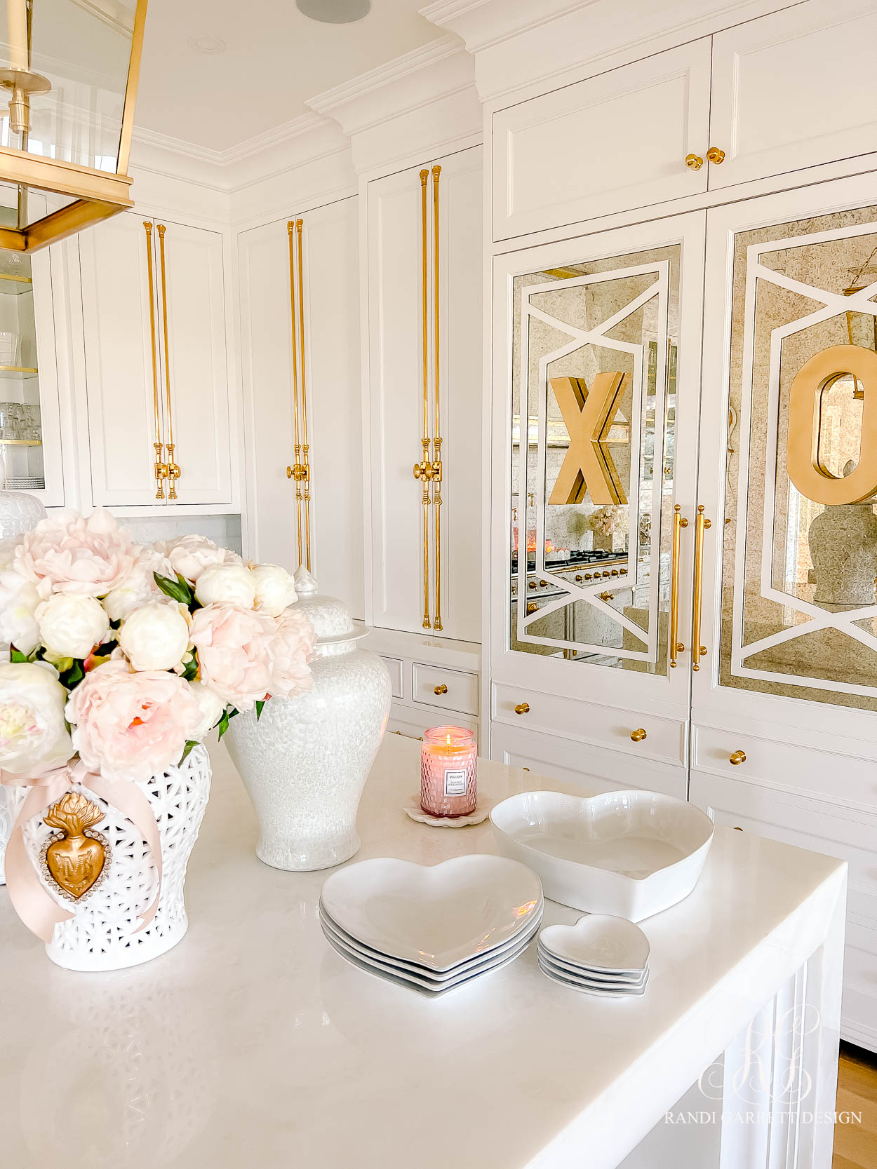 Pink and Gold Valentine's Decor Ideas - Randi Garrett Design