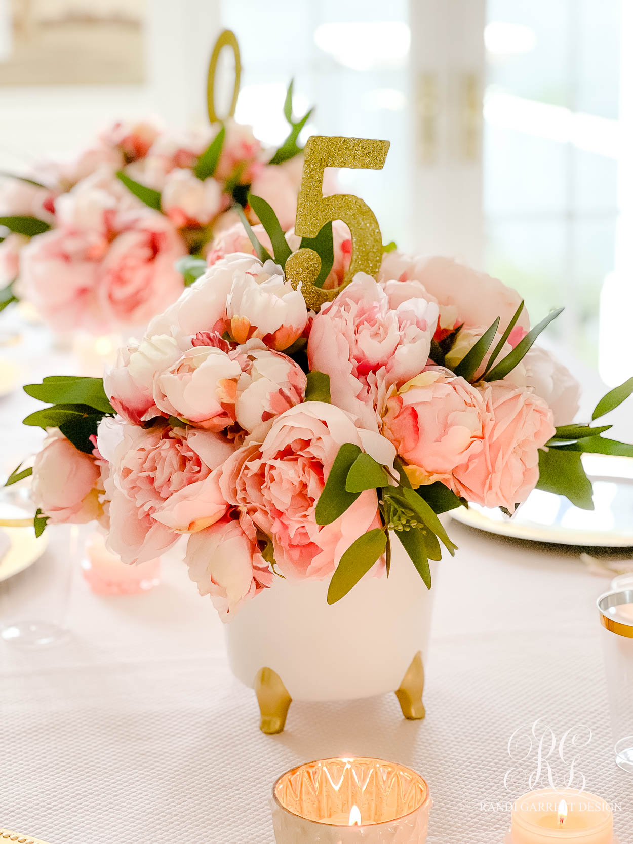 pink peony French Bakery Inspired Soiree