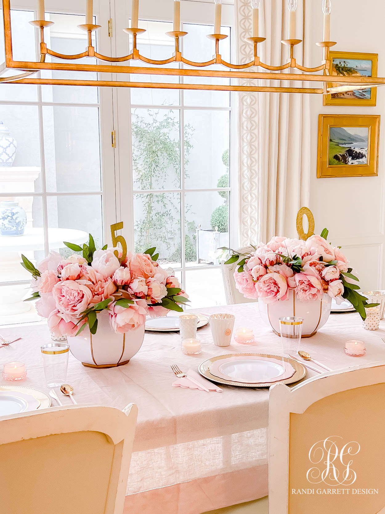 pink peony French Bakery Inspired Soiree