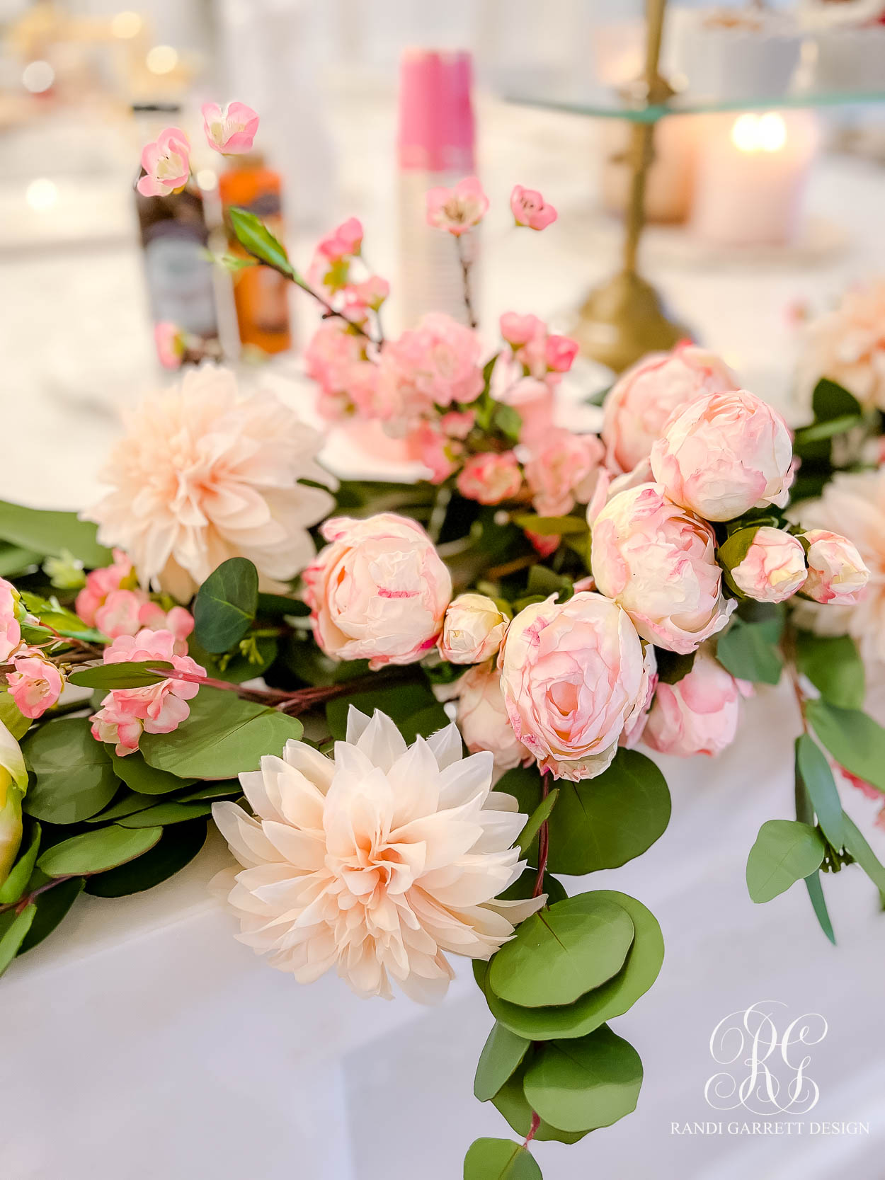 peony eucalyptus garland 