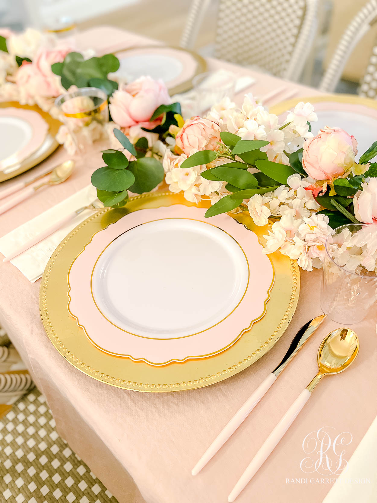 pink peony French Bakery Inspired Soiree