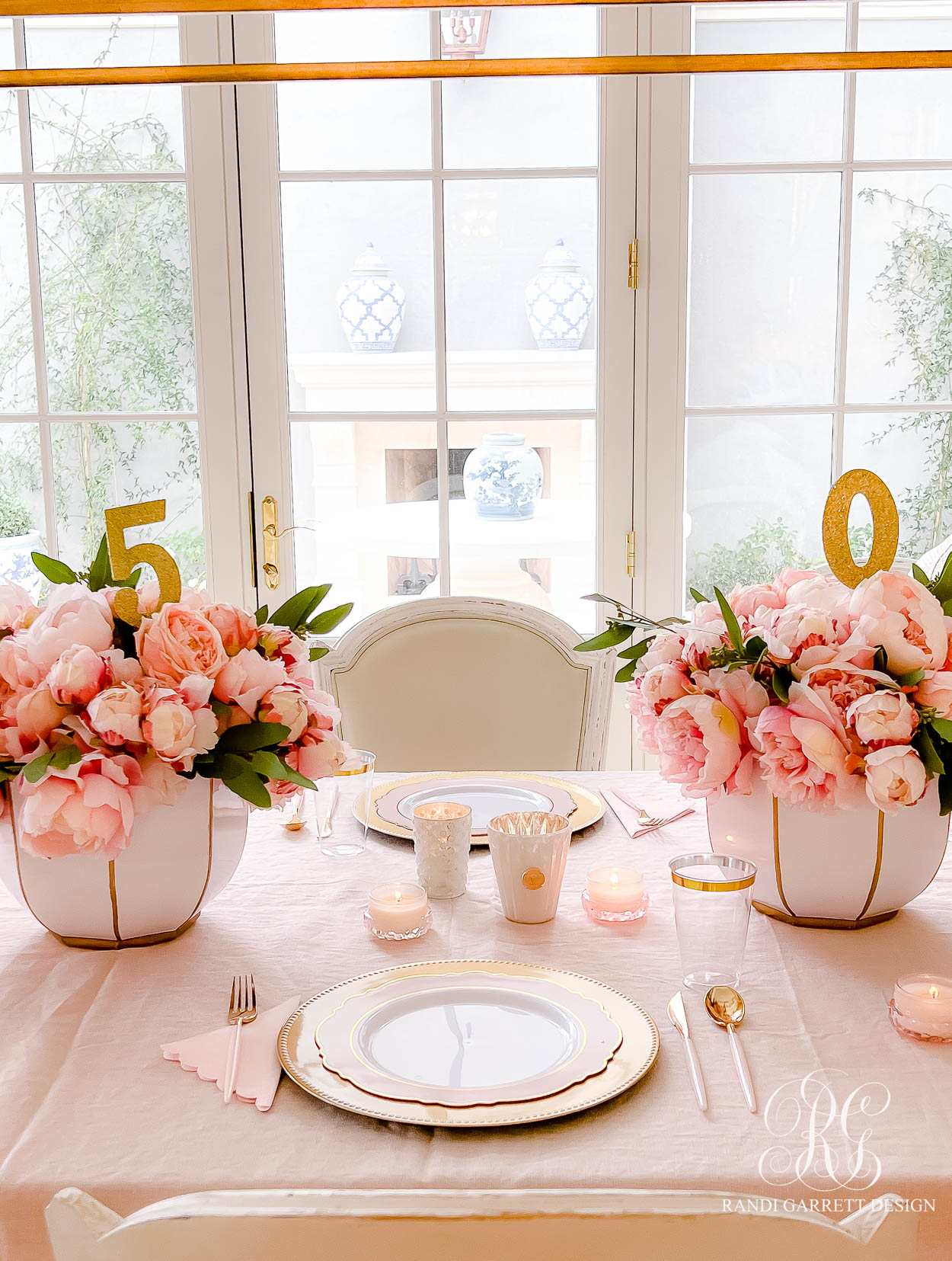 pink peony French Bakery Inspired Soiree