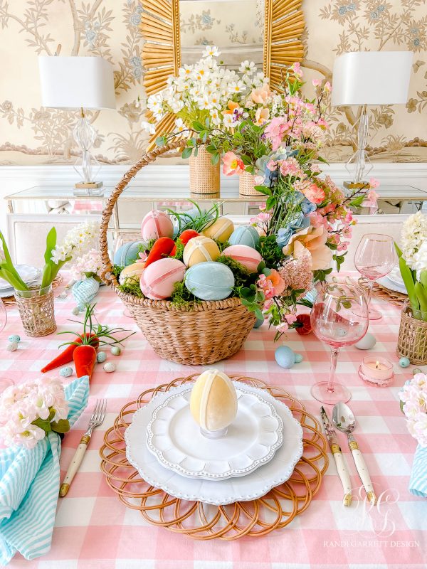 Velvet Egg Easter Table - Randi Garrett Design