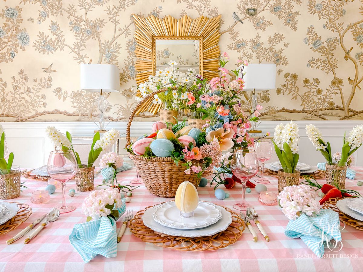 Velvet Egg Easter Table Randi Garrett Design