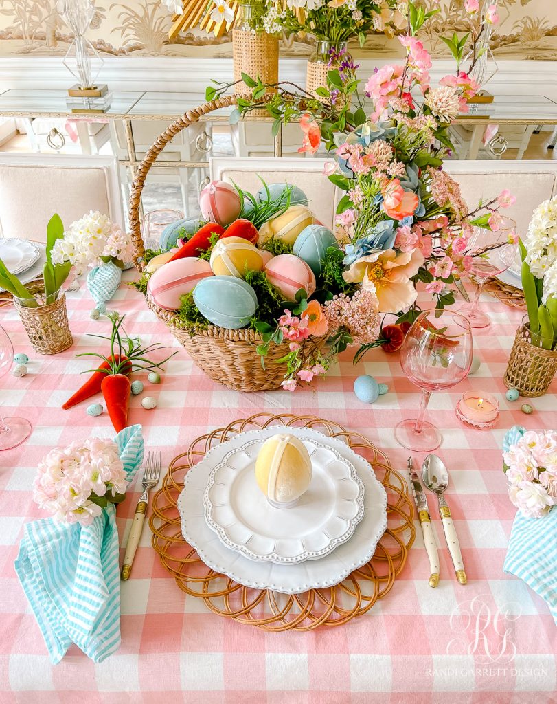 Velvet Egg Easter Table - Randi Garrett Design