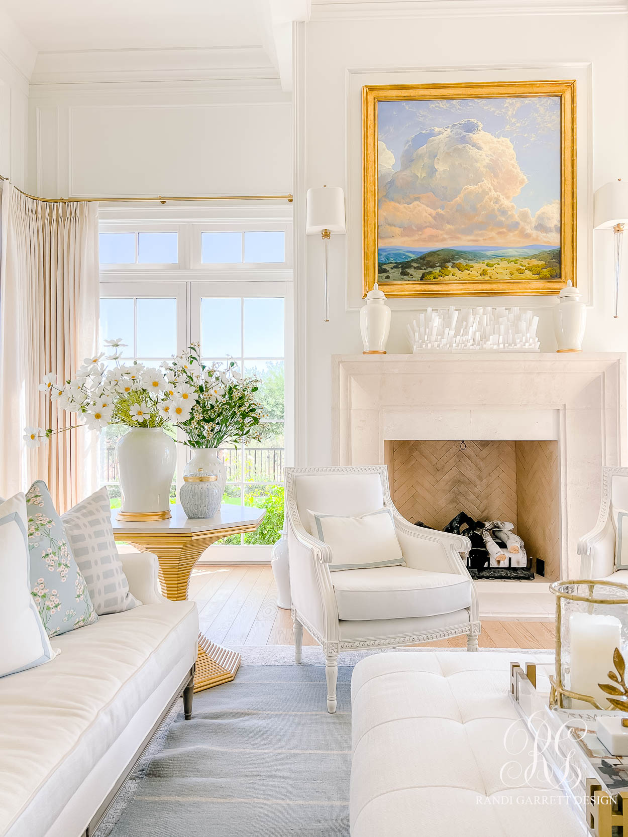 Summer decorating for your Family Room - Randi Garrett Design