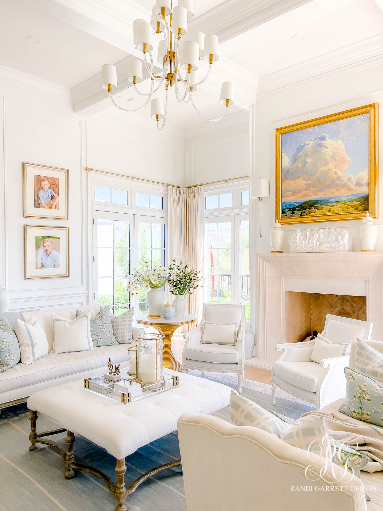 Summer decorating for your Family Room - Randi Garrett Design