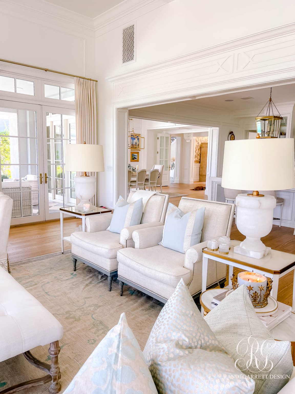 Luxe Fall Family Room Decor - Randi Garrett Design