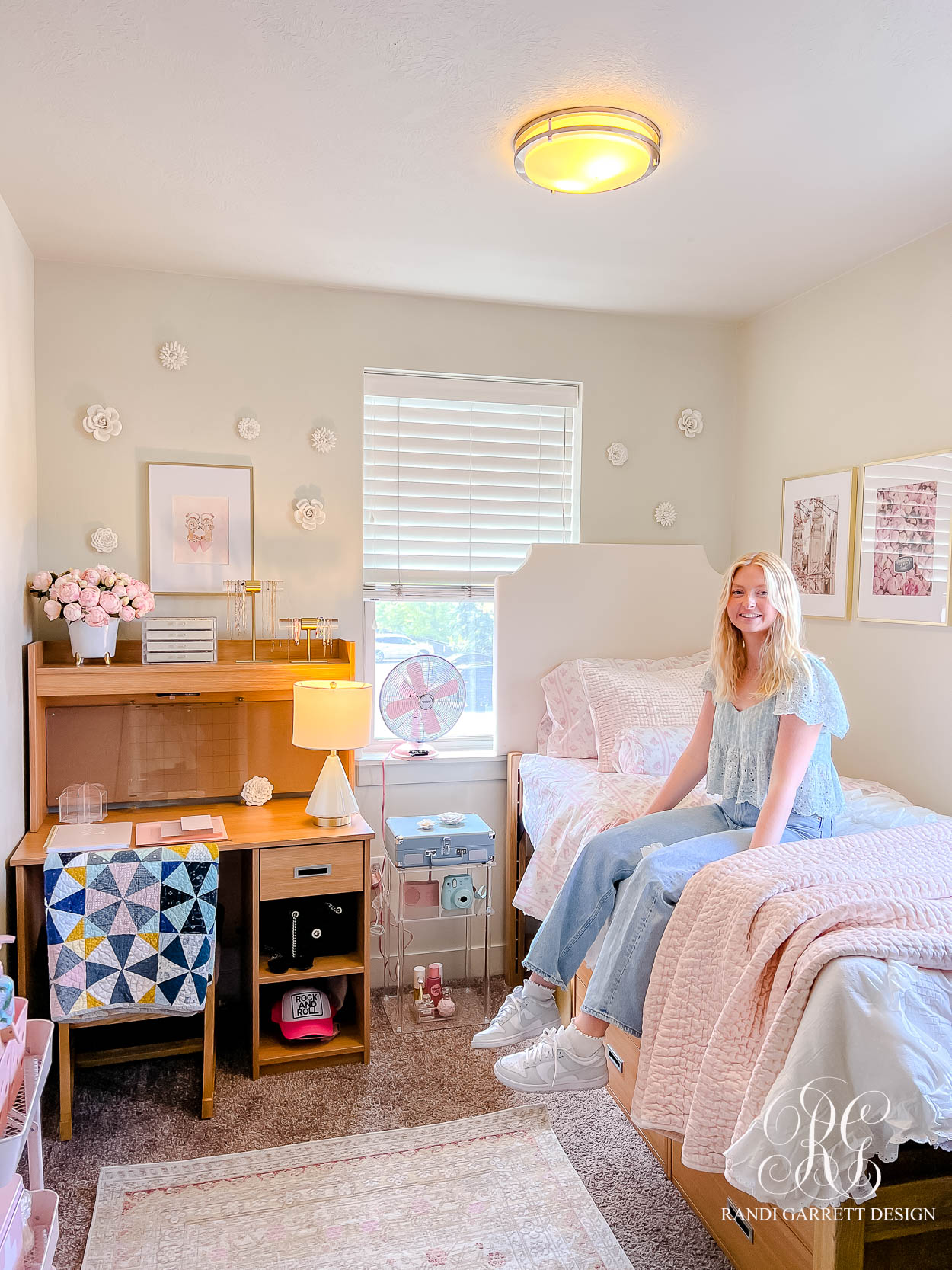 Ellie's Chic Dorm Room - Randi Garrett Design