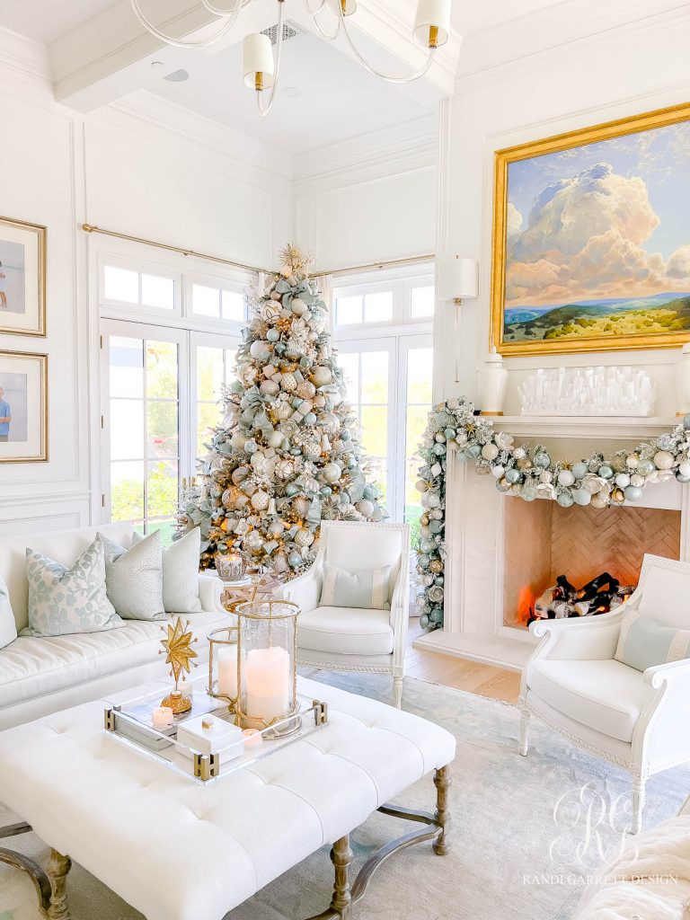Luxe Christmas Family Room - Randi Garrett Design