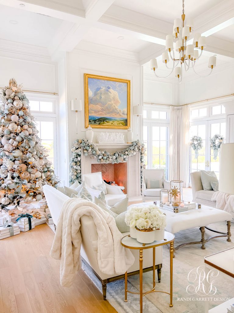 Luxe Christmas Family Room - Randi Garrett Design