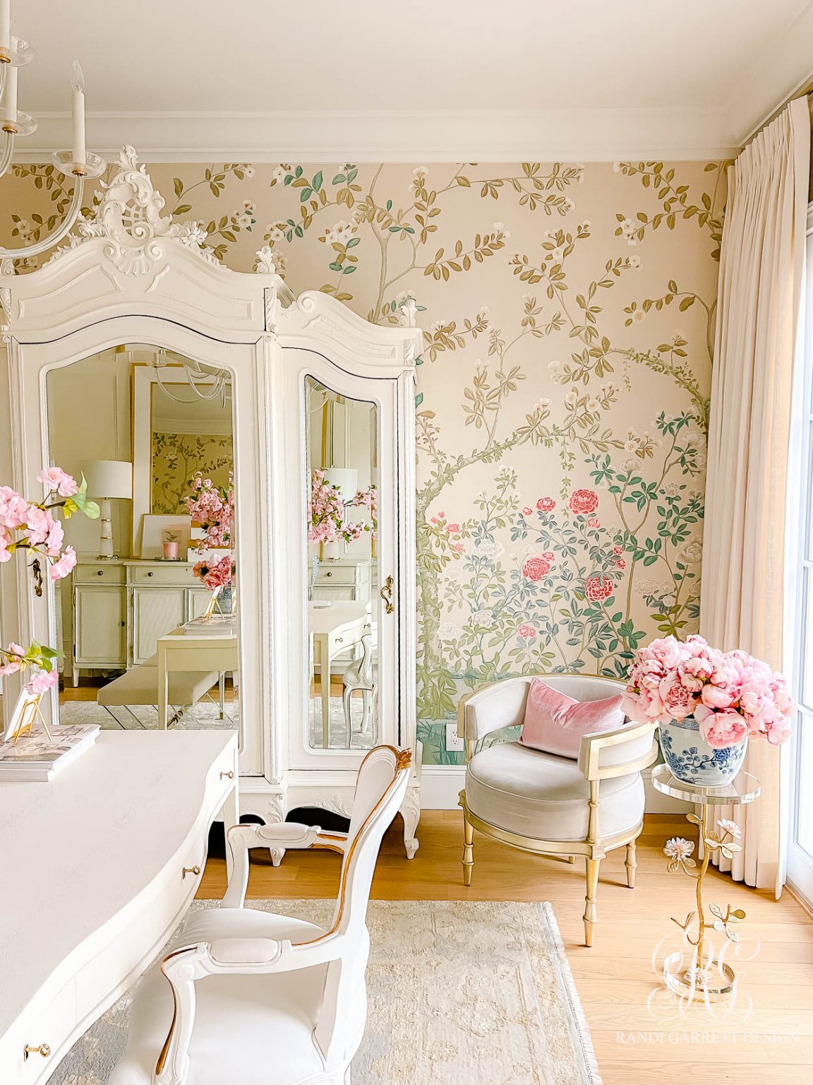 My Chinoiserie Home Office at The Wren - Randi Garrett Design