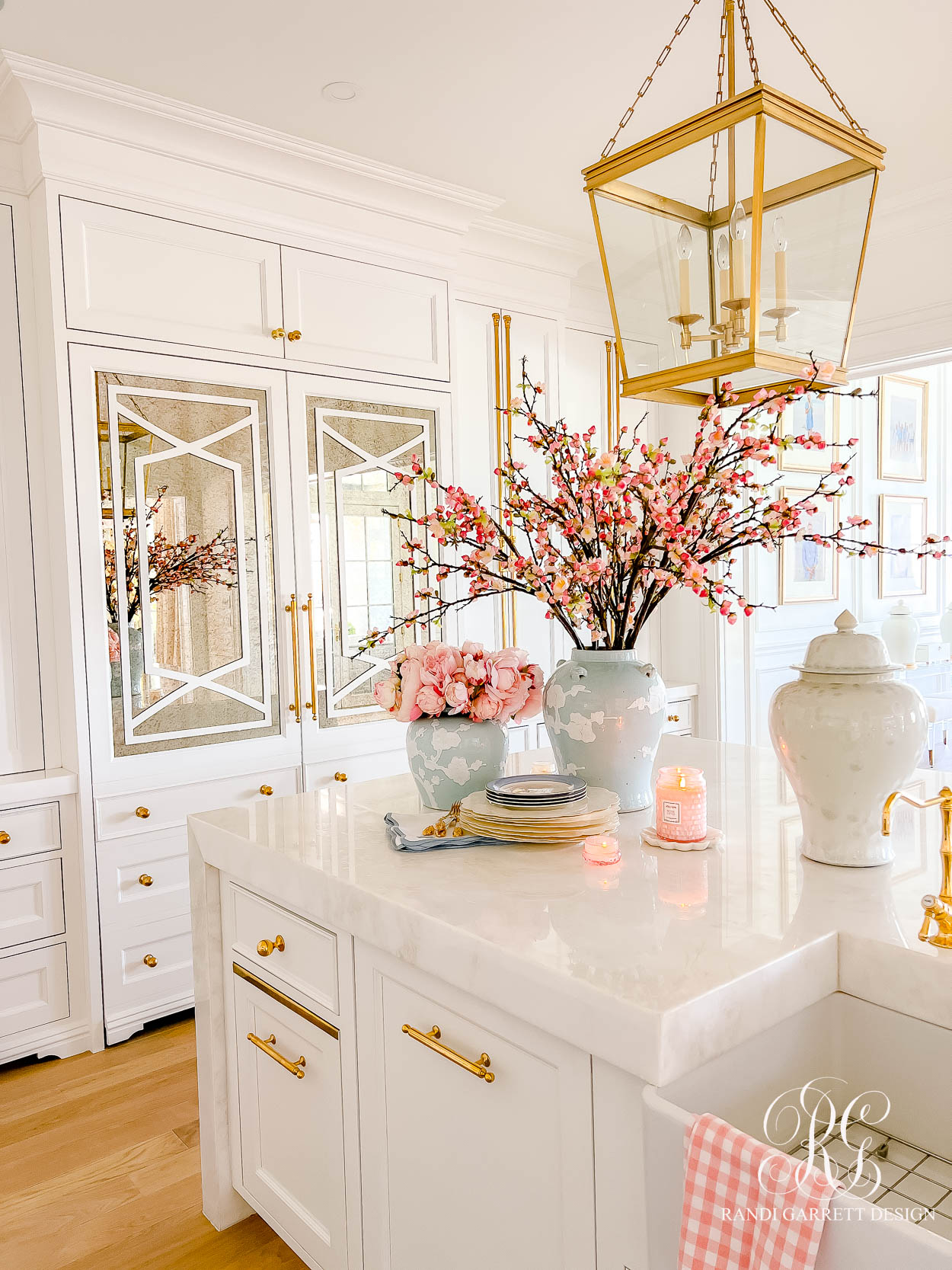 Spring Decorating Ideas for your Kitchen pink cherry blossoms