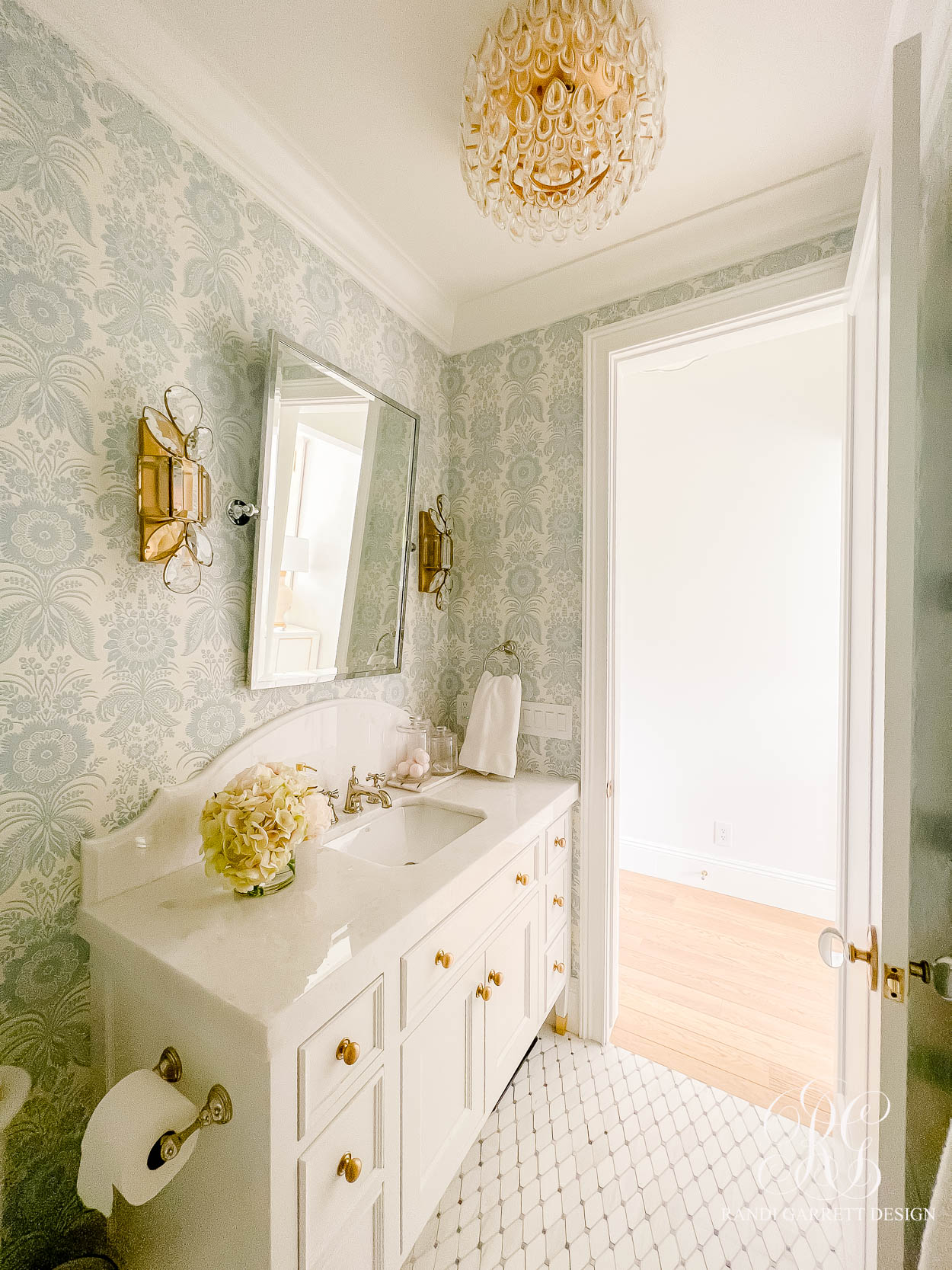 The Wren's Paint Colors + Wallpaper girl bathroom 