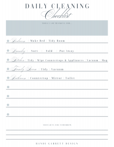 My 30 Minute Daily Cleaning Routine - Randi Garrett Design