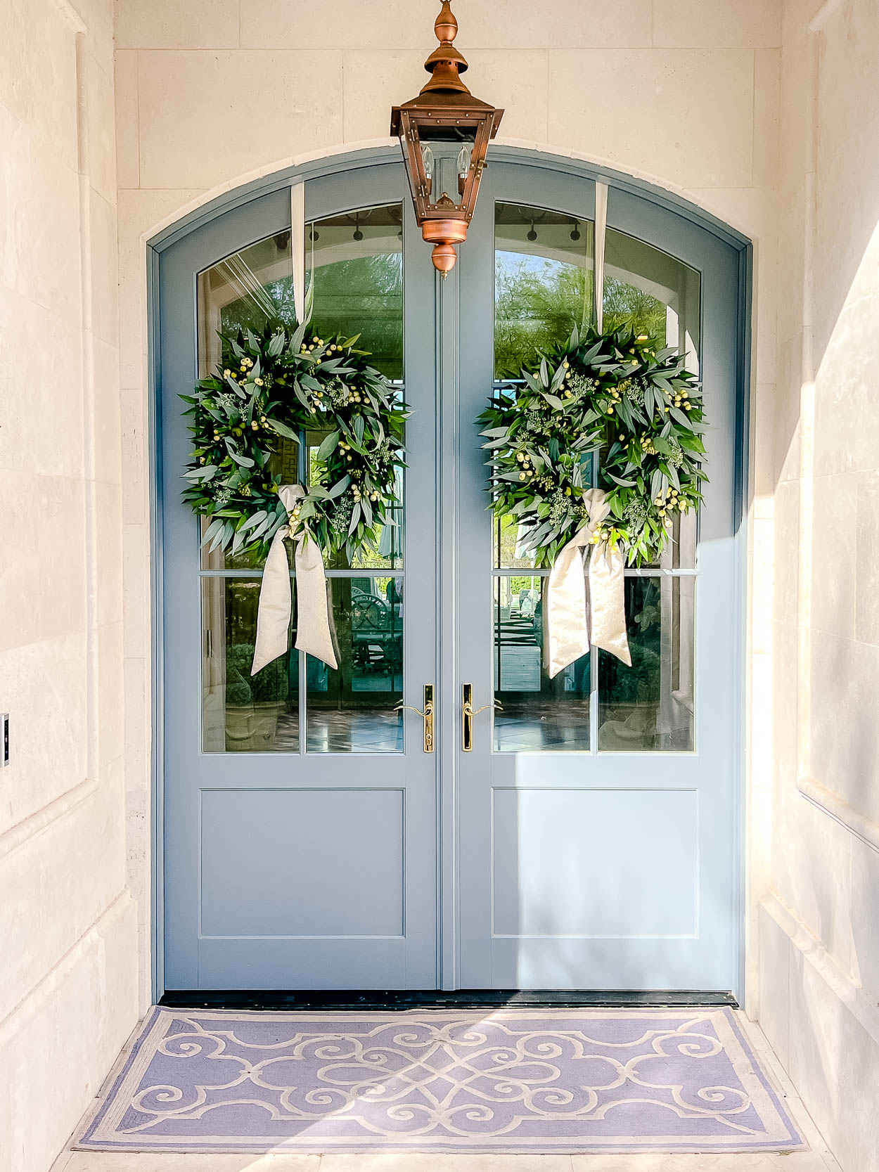 Luxe Fall Entryway Eucalyptus wreaths