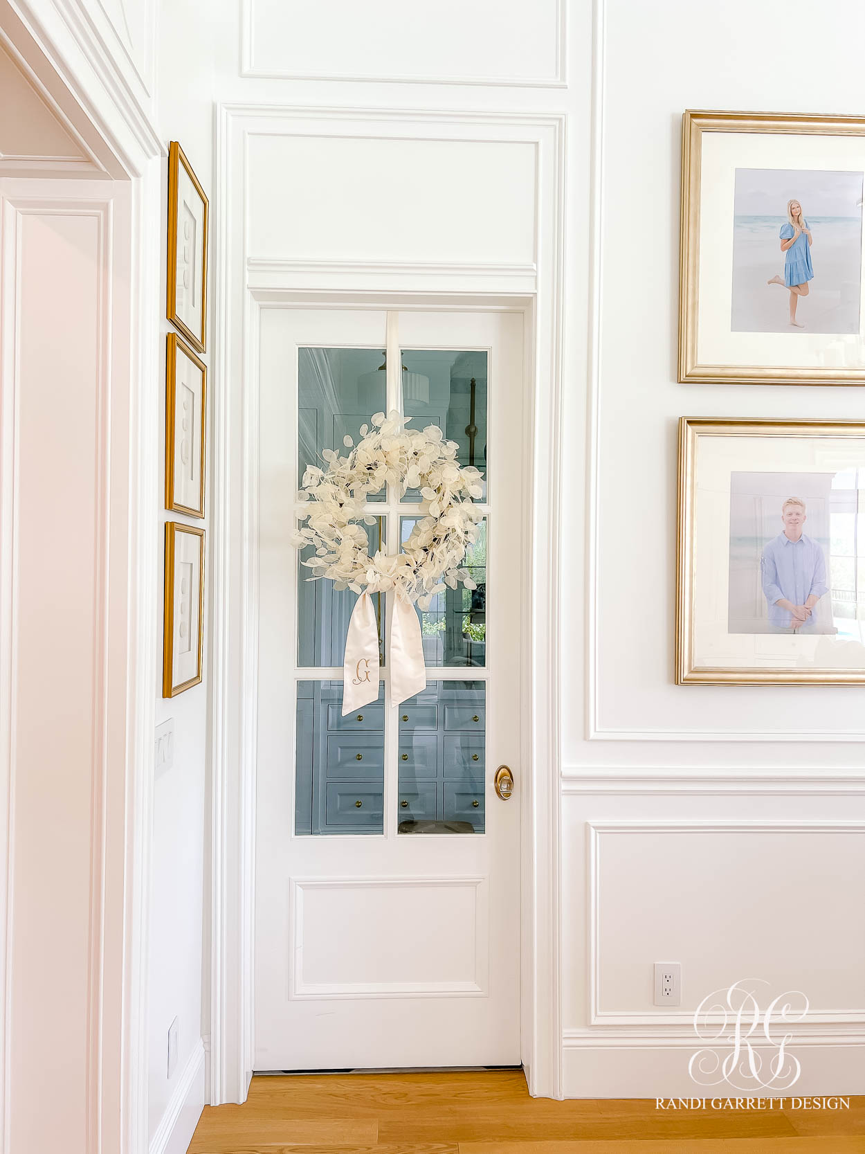 Luxe Blue and White Fall Family Room 