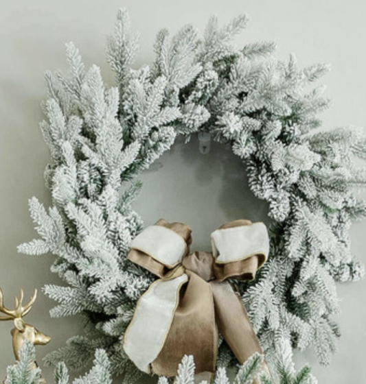 Flocked Wreath