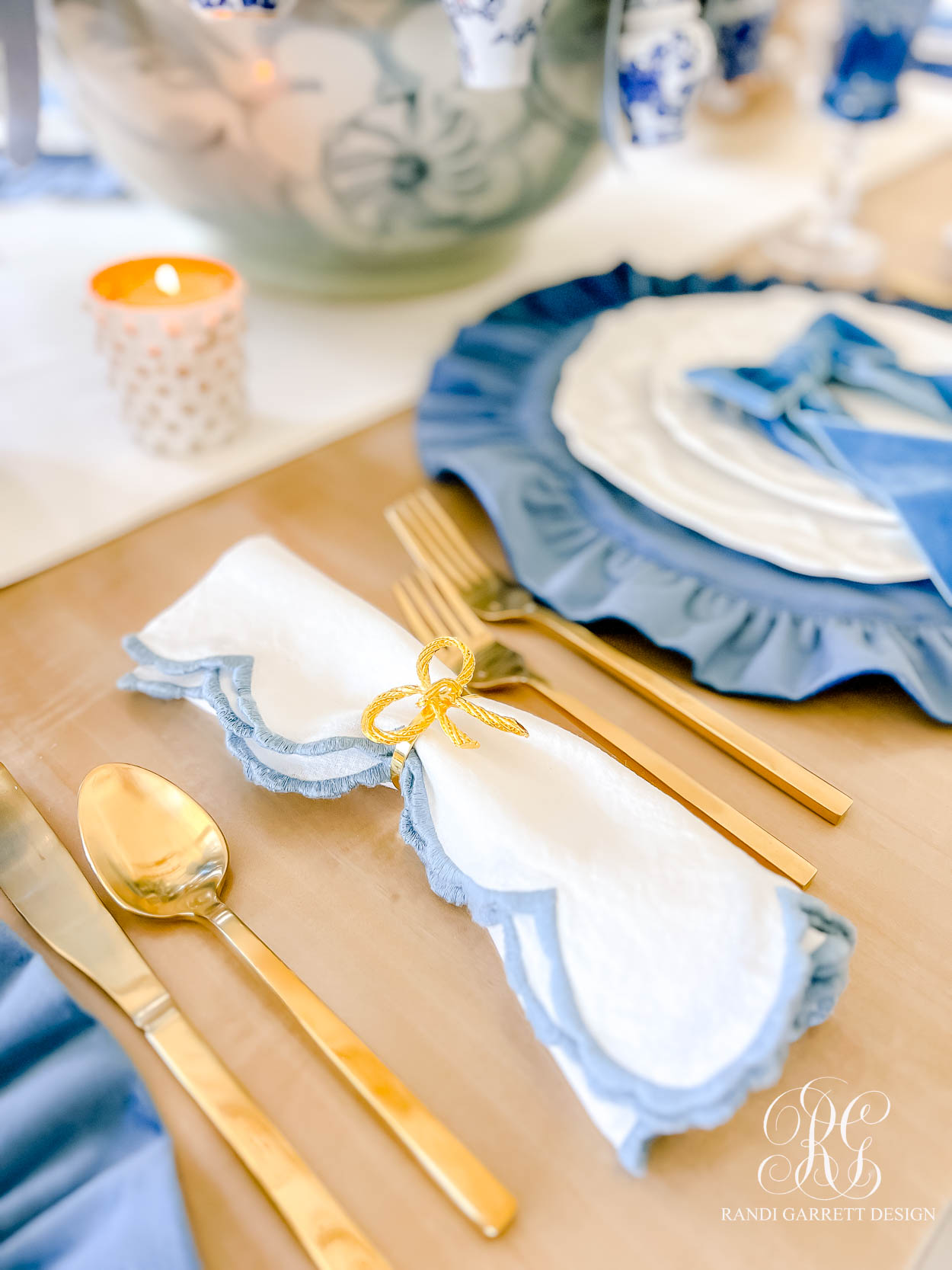 Velvet Bow Christmas Table and Styled Dining Room