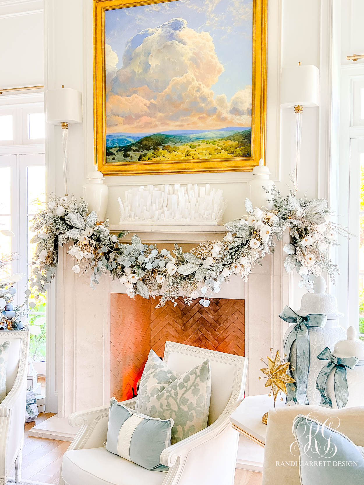 magnolia christmas mantel