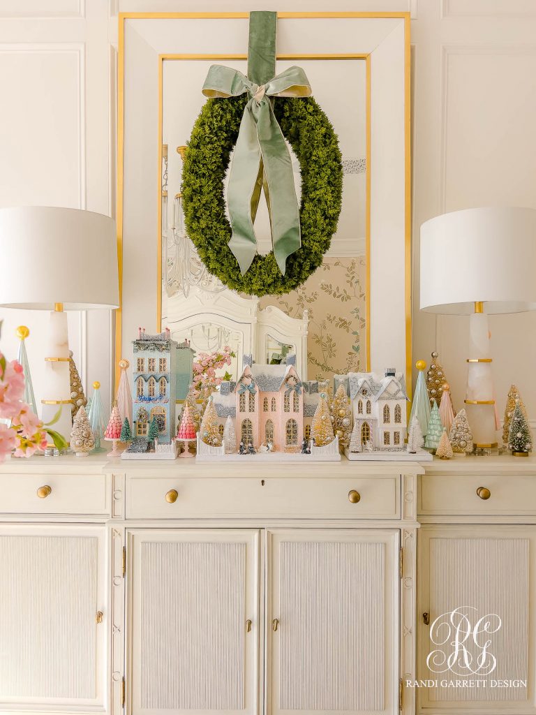 Parisian Inspired Christmas Tree + Home Office - Randi Garrett Design