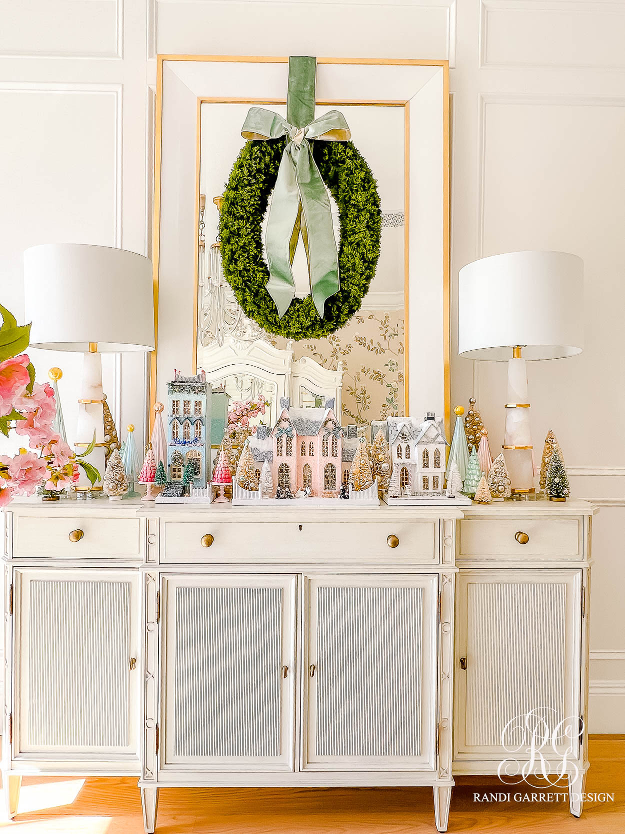 Parisian Inspired Christmas Tree + Home Office