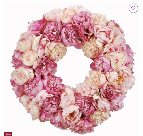 Peony Wreath