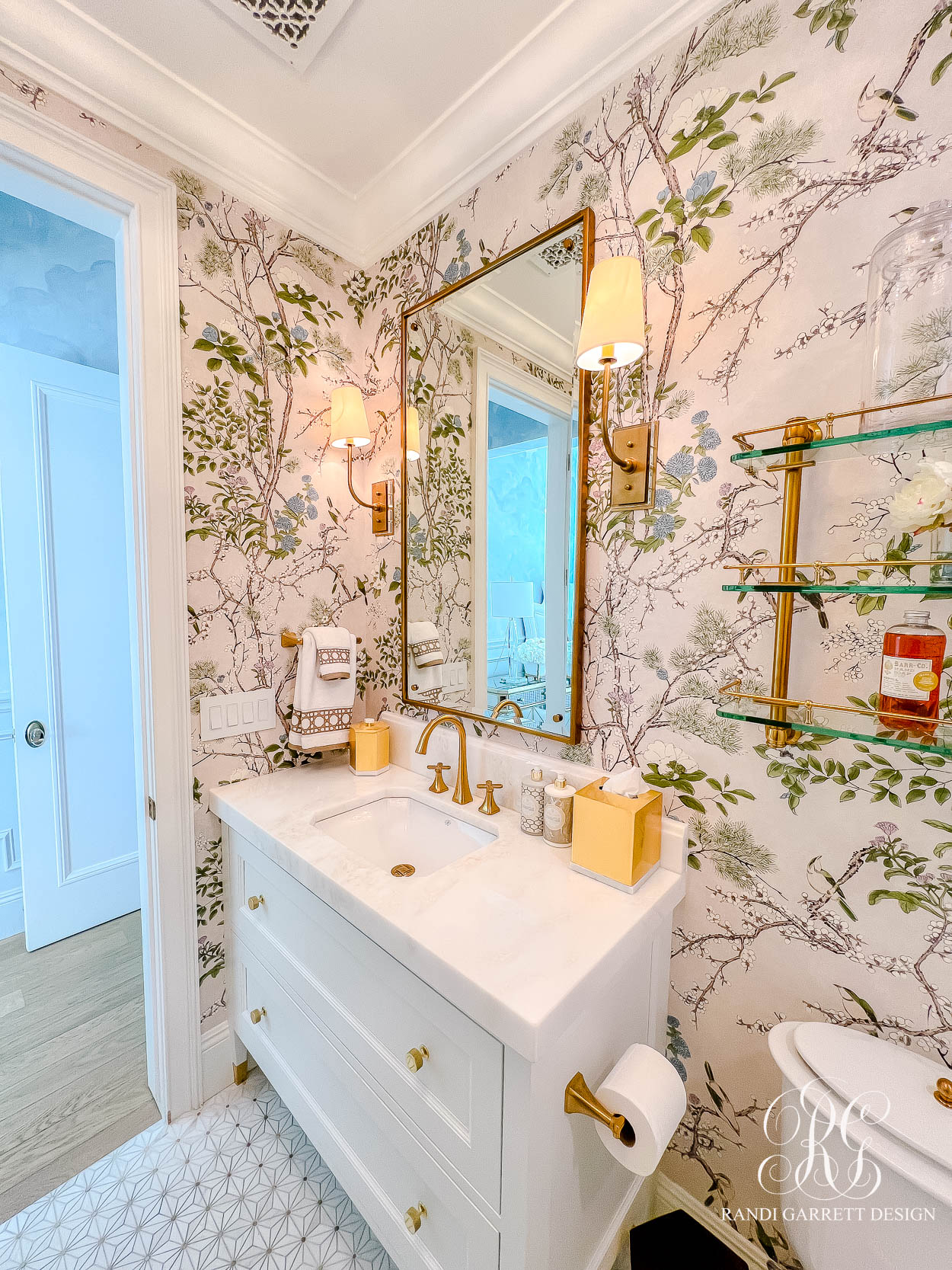 Chinoiserie Bathroom Reveal - Randi Garrett Design