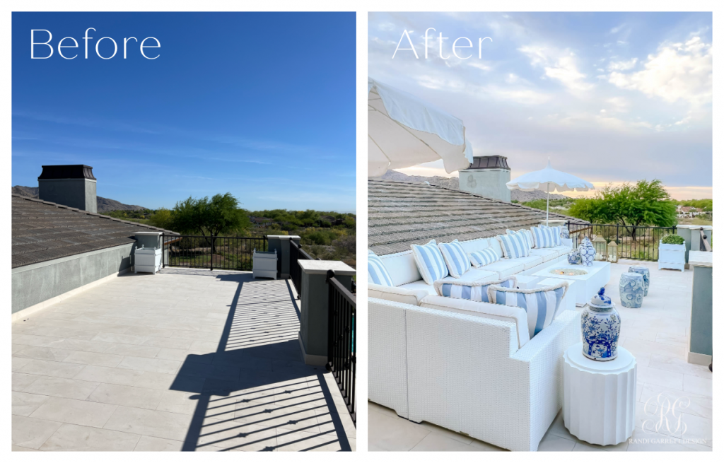 Our View Deck Reveal: Coastal Comfort with Timeless Charm - Randi ...
