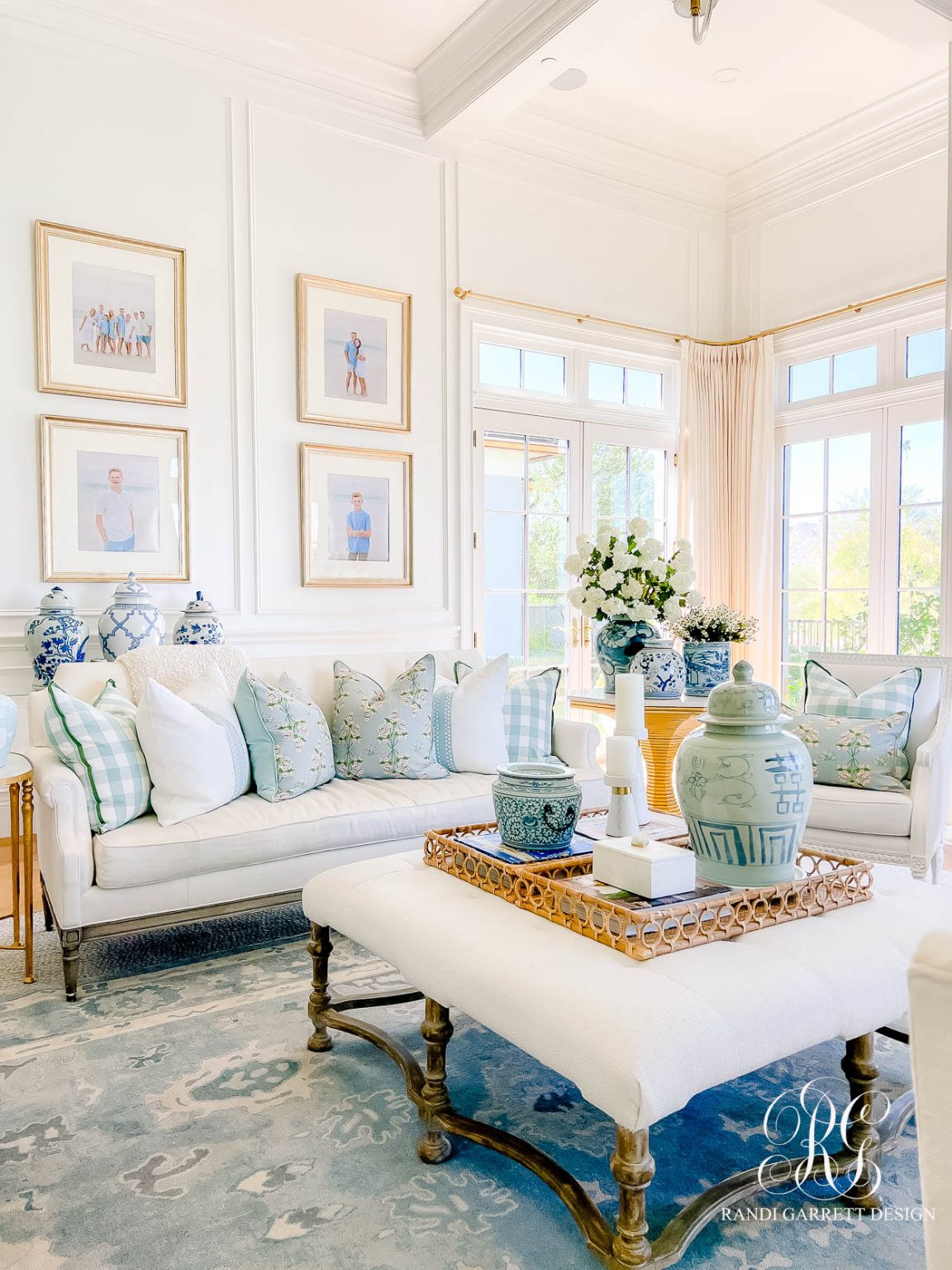 A Light & Fresh Summer Family Room Refresh - Randi Garrett Design