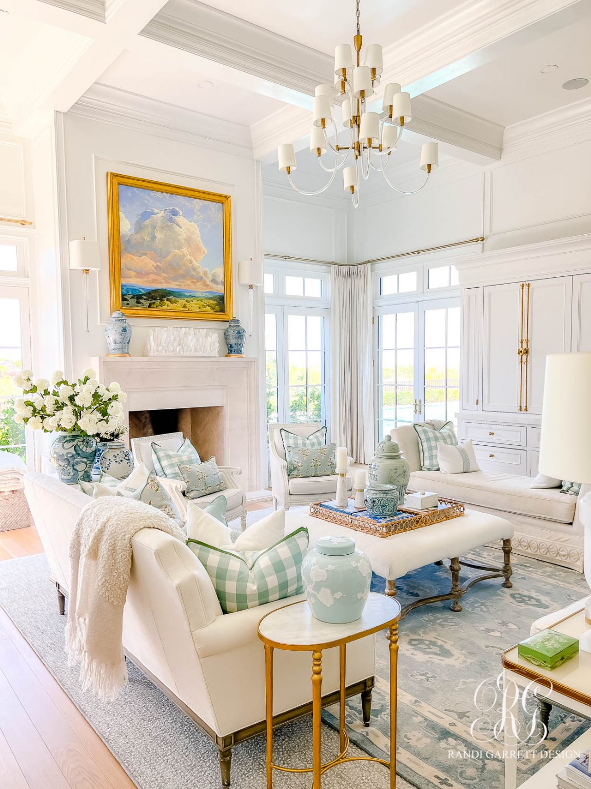 A Light & Fresh Summer Family Room Refresh - Randi Garrett Design