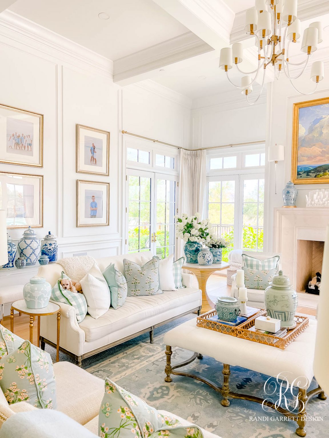 A Light & Fresh Summer Family Room Refresh - Randi Garrett Design