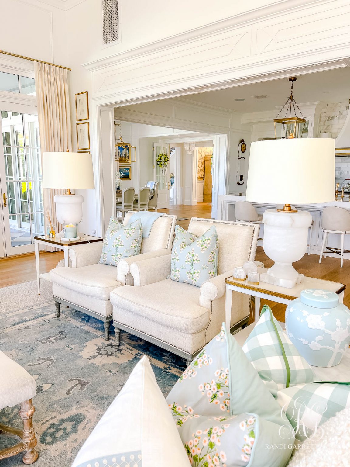 A Light & Fresh Summer Family Room Refresh - Randi Garrett Design