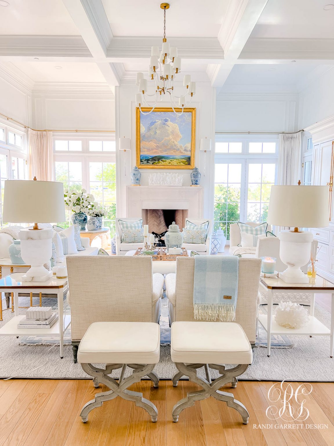 A Light & Fresh Summer Family Room Refresh - Randi Garrett Design