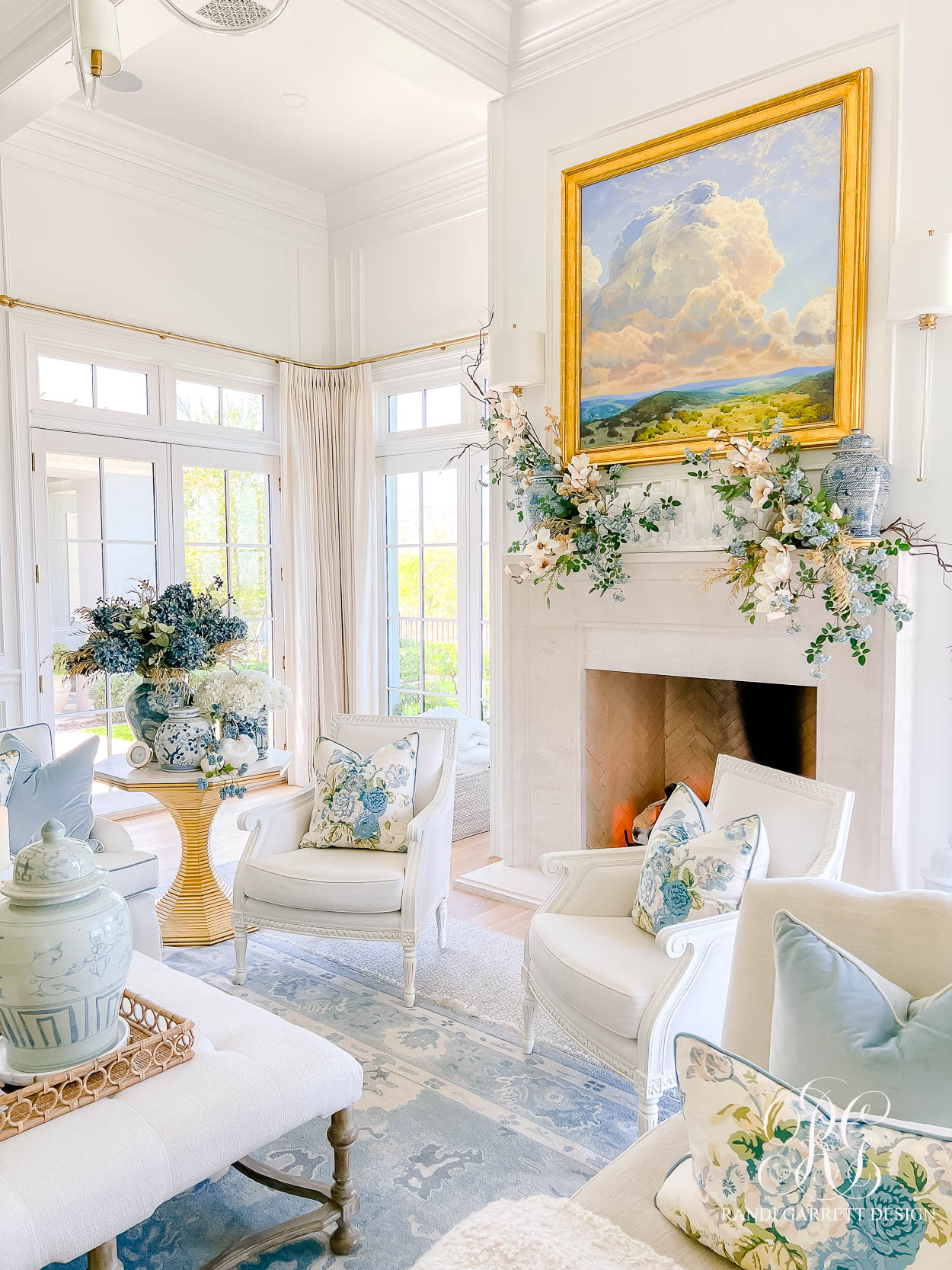 Summer Fades to Fall Family Room Tour fall decor ideas